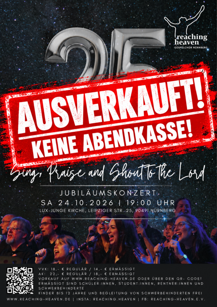 Ausverkauftes Gospelchor-Jubiläumskonzert